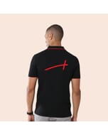 Greys&Blues Jacq Polo T-Shirt-Black with Red SW